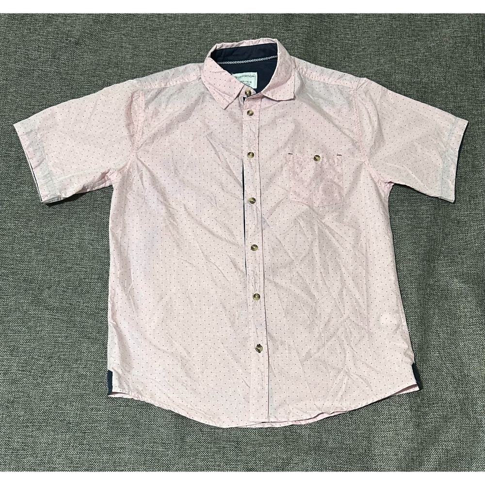 Distortion Youth L‎ (14-16) Polka Dot Short Sleeve Shirt
